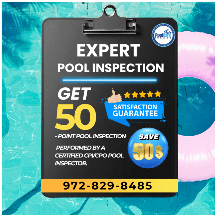 50 point Pool inspection service