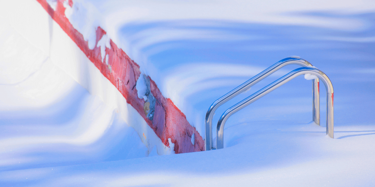pool in winter